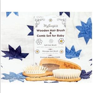 Other - Premium Wooden Baby Hair Brush and Comb Set Other - Premium Wooden Baby Hair Brush and Comb Set